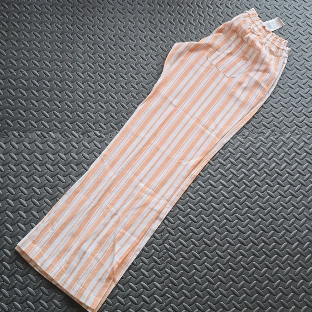 Roxy Oceanside YD Pants Camel Sandy Stripe- XL - Picture 6 of 7